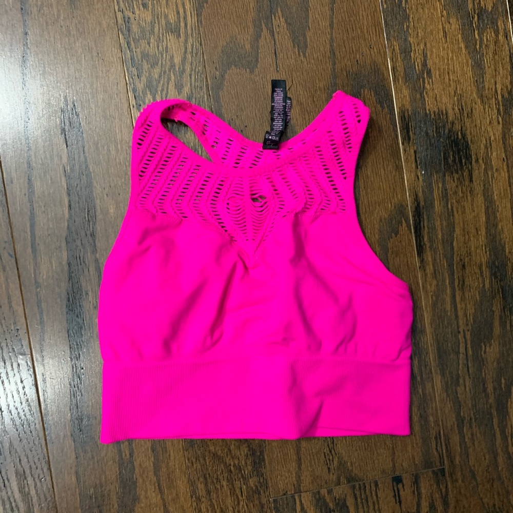 Betsey Johnson performance crop sports bra